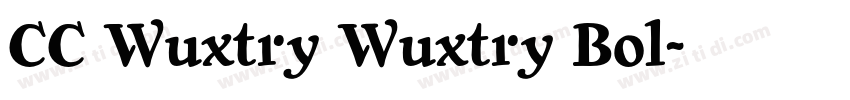 CC Wuxtry Wuxtry Bol字体转换